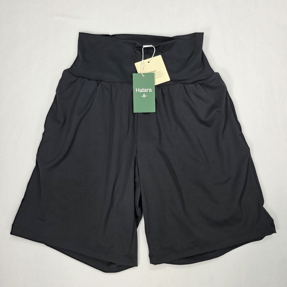 Halara SoftlyZero Airy Shorts Black Size Medium 9 in inseam New With Tags!